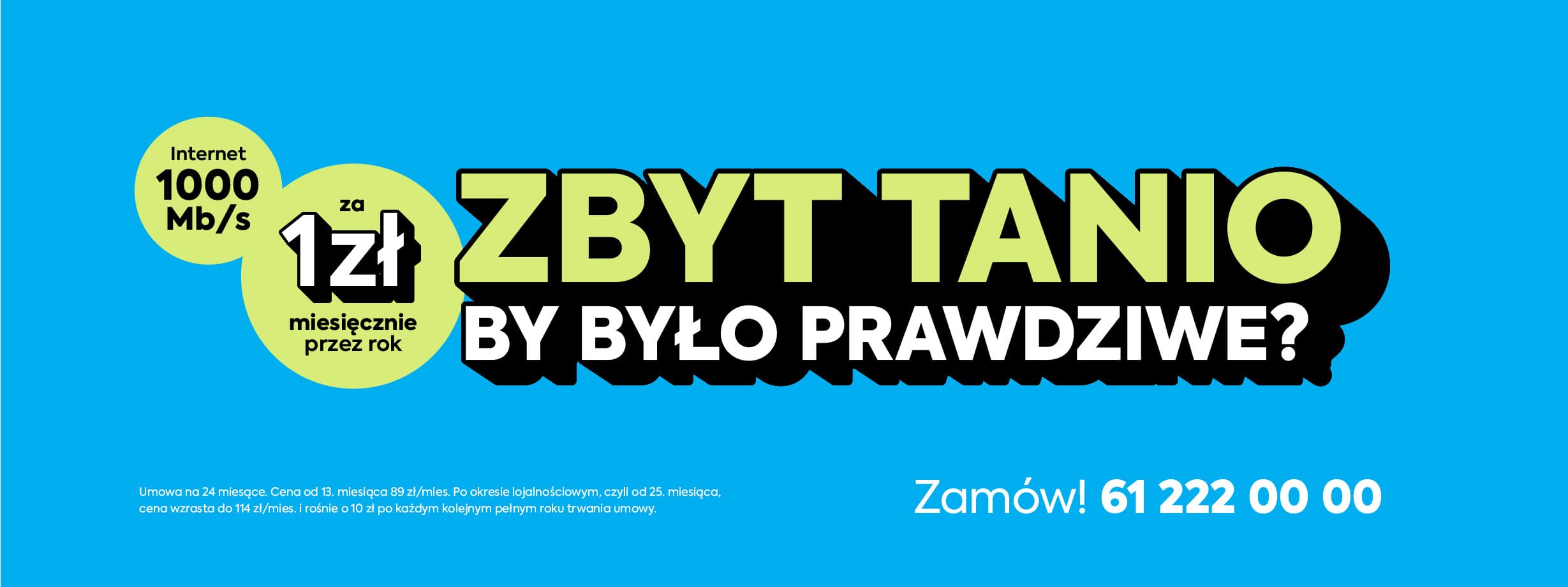 Internet za 1 zł