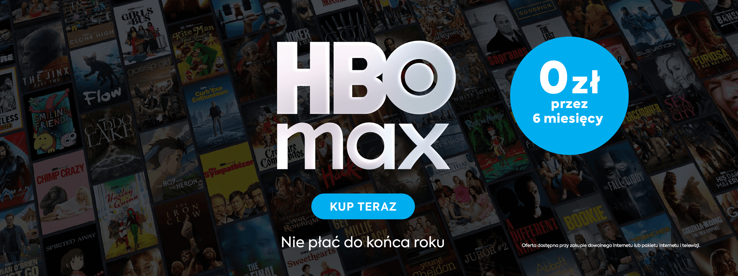 HBO MAX za 0 zł przez 6 miesięcy
