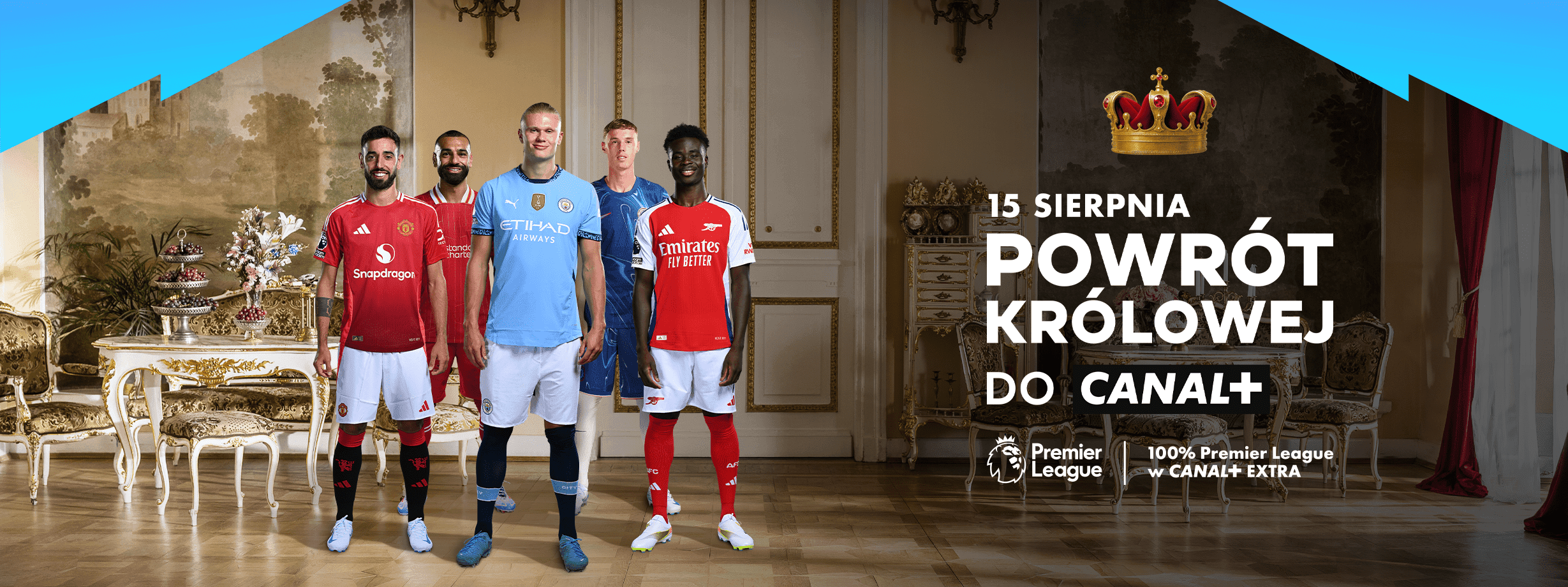 Baner informujący o tym, że od 15 sierpnia Premier League będzie w Canal+