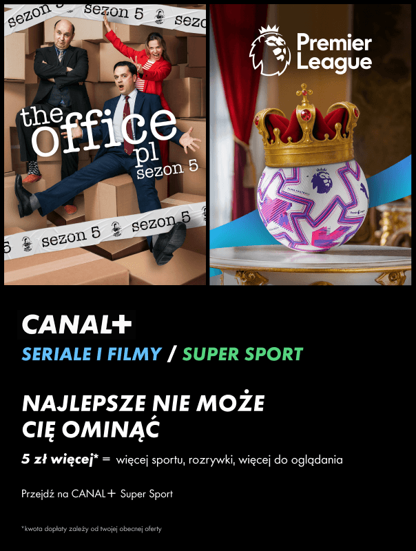 Baner zachęcający do przejścia na pakiet CANAL+ SUPER SPORT