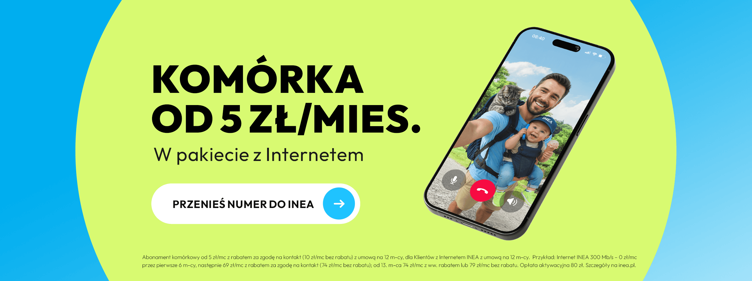 Baner zachęcający do zakupu komórki od 5 zł