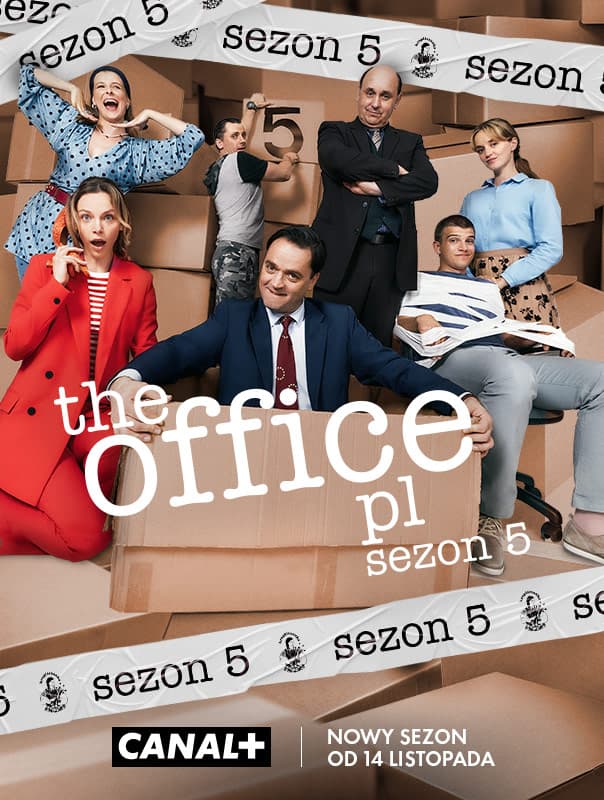 Baner z napisem the office pl nowy sezon od 14 listopada